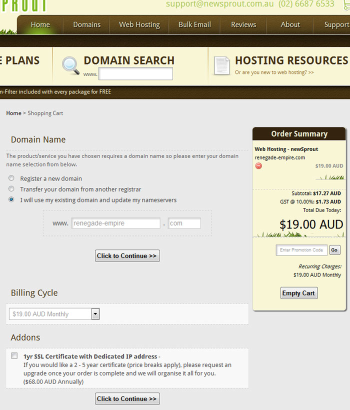 NewSprout Hosting